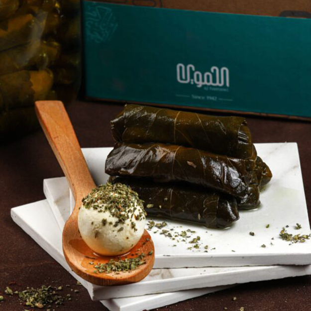 GRAPE LEAVES WITH LABANEH AND THYME