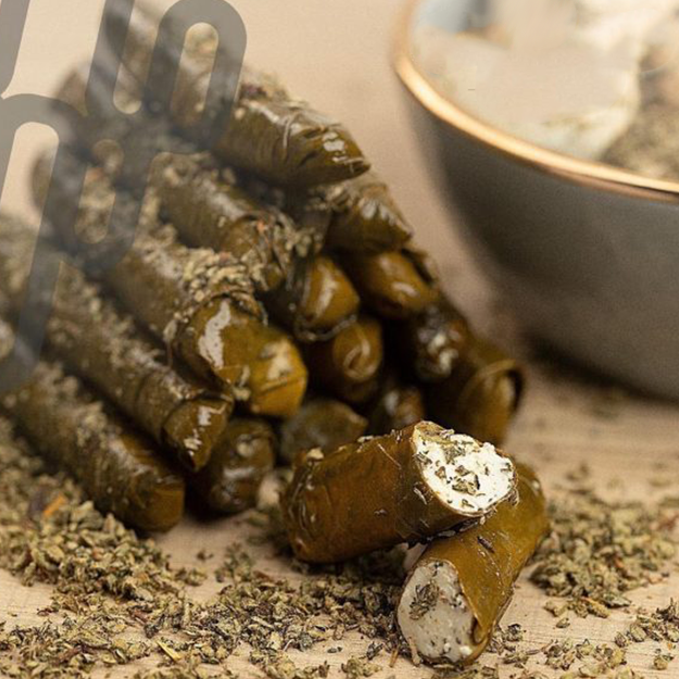 GRAPE LEAVES WITH LABANEH AND THYME