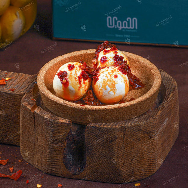 Labneh with hot sauce