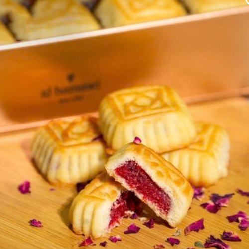 MAAMOUL WITH ROSE JAM