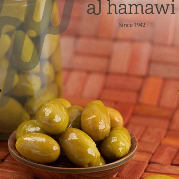 A tin of local green olives