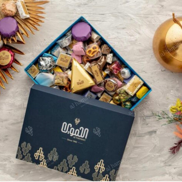 A box of chocolates with delicious flavors