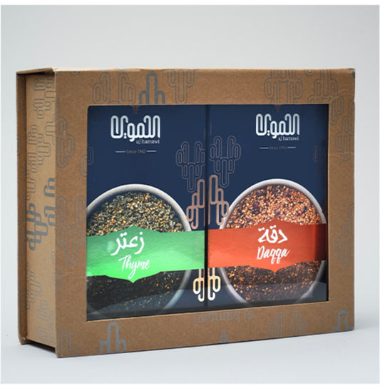 A special box of thyme and dukkah